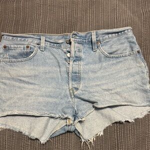 Levi's Light Blue Jean Shorts for Women